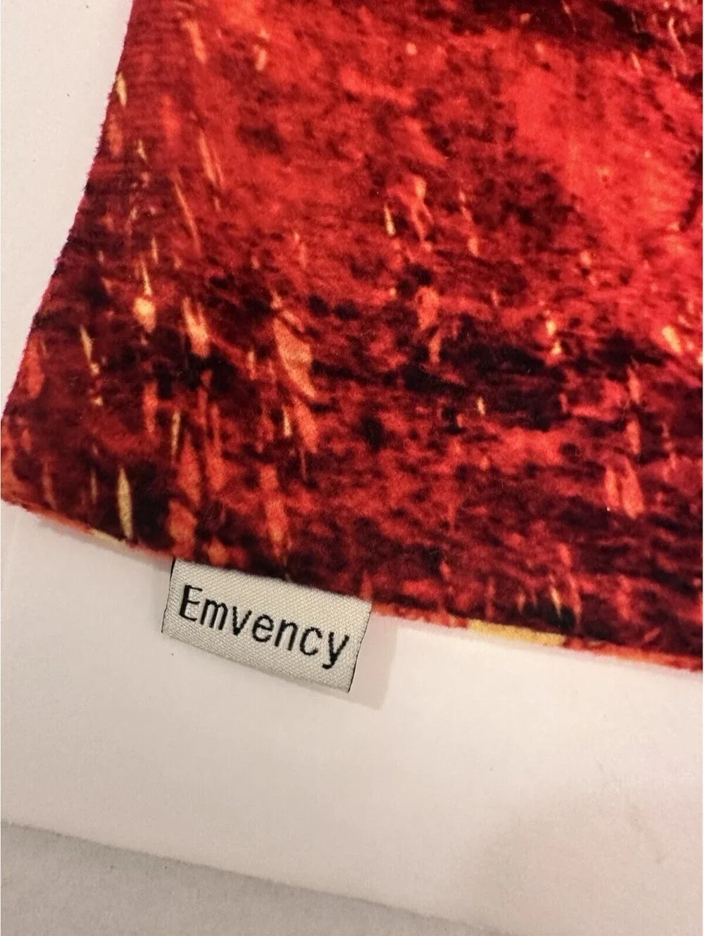 Set of 4 Emvency Burnt Orange Abstract Pillow Covers 18” Tan Red Boho